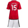 Maillot de Supporter Manchester United Sabitzer 15 Domicile 2023-24 Pour Enfant